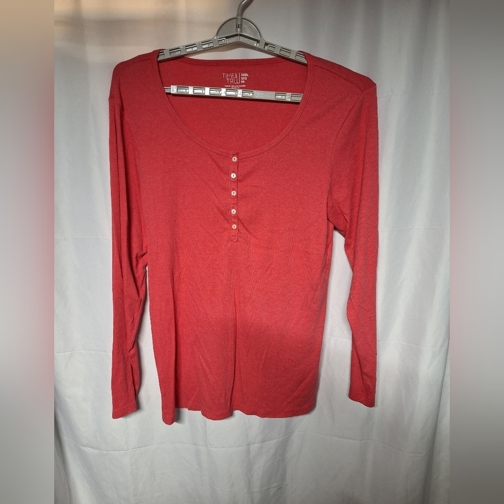 Time and Tru Women's Pink Long Sleeve Top